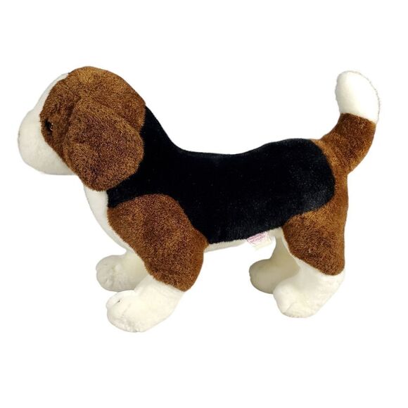 Vintage Douglas Beagle Plush Brown Black Standing Posable Legs Realistic 18" - Picture 2 of 9